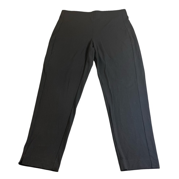 J. Jill Black Straight Leg Pants with Elastic Waistband - Picture 1 of 5